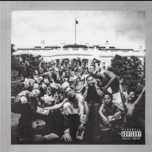 To Pimp a Butterfly’s album cover reflects Lamar’s discussion of political unrest and racial prejudice by depicting a group of young African-American men in front of the White House.